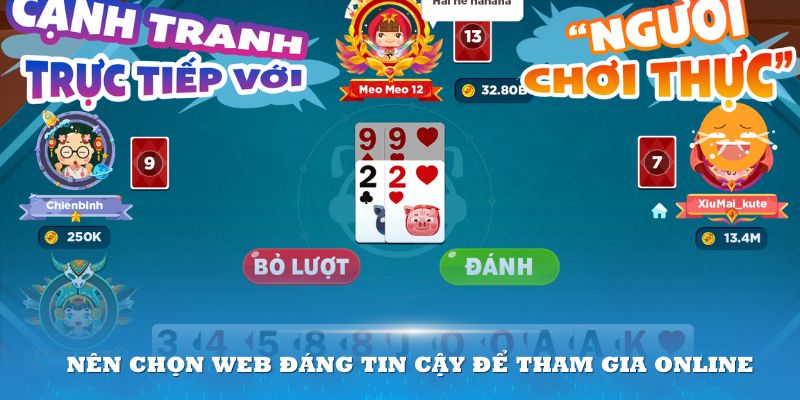 Nên chọn web đáng tin cậy để tham gia online